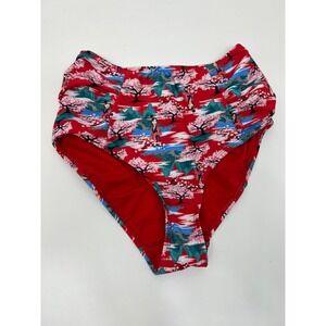 Disney Mulan Retro Swim Bikini Bottom High Waist Womens Size XS NWT Brand New!
